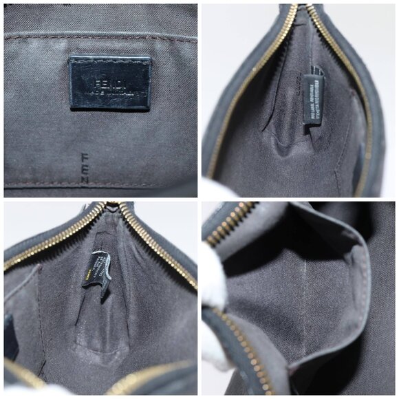 FENDI Shoulder Bag Leather Navy Auth 80189 - Picture 15 of 16